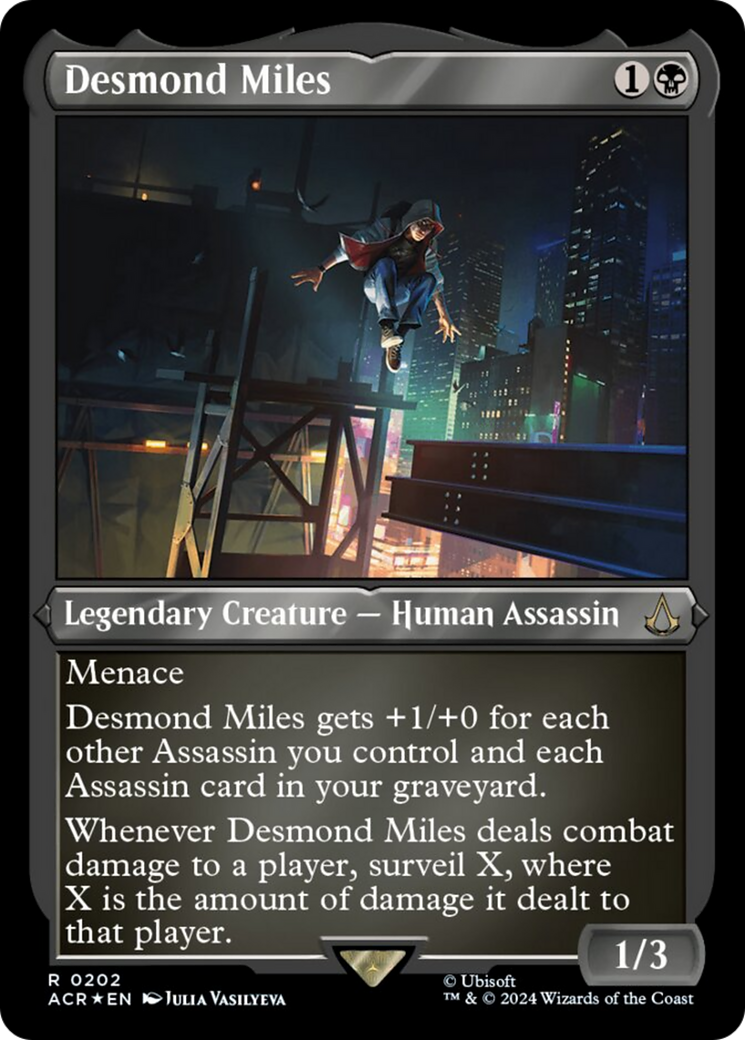 Desmond Miles (Foil Etched) [Assassin's Creed] - Magic: The Gathering - Card Brawlers | Quebec | Canada |