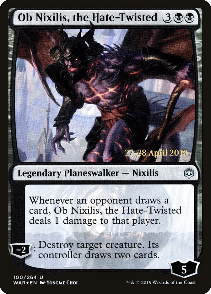 Ob Nixilis, the Hate-Twisted [War of the Spark Prerelease Promos] - Magic: The Gathering - Card Brawlers | Quebec | Canada |