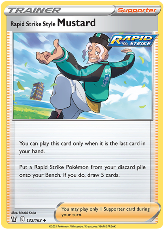 Rapid Strike Style Mustard (132/163) [Sword & Shield: Battle Styles] - Pokémon - Card Brawlers | Quebec | Canada |