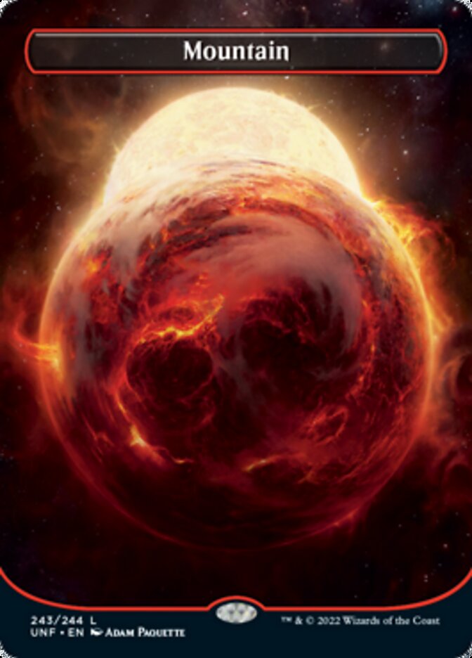 Mountain (243) (Orbital Space-ic Land) [Unfinity] - Magic: The Gathering - Card Brawlers | Quebec | Canada |