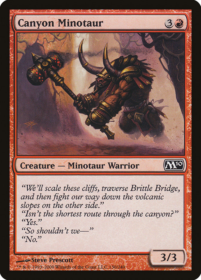 Canyon Minotaur [Magic 2010] - Magic: The Gathering - Card Brawlers | Quebec | Canada |