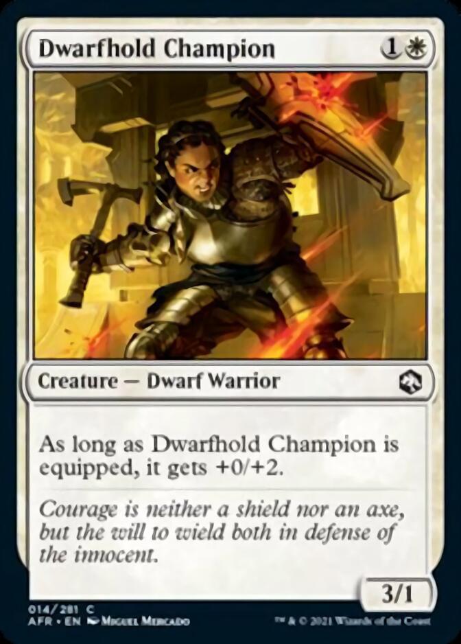 Dwarfhold Champion [Dungeons & Dragons: Adventures in the Forgotten Realms] - Magic: The Gathering - Card Brawlers | Quebec | Canada |