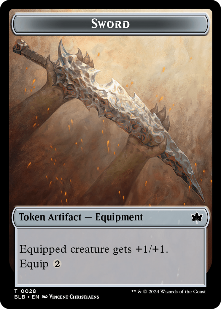 Sword Token [Bloomburrow Tokens] - Magic: The Gathering - Card Brawlers | Quebec | Canada |