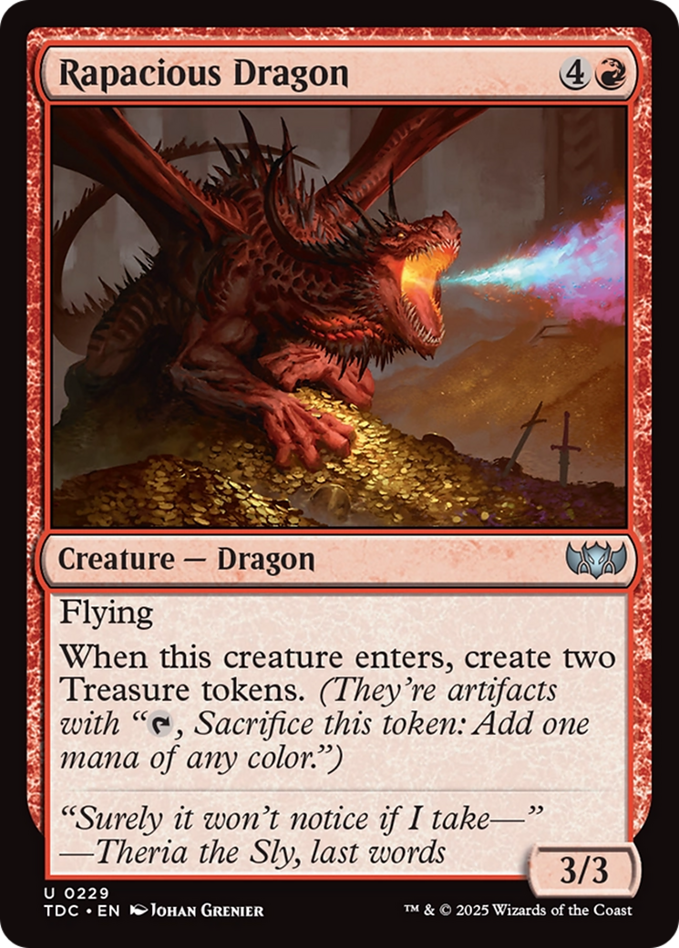Rapacious Dragon [Tarkir: Dragonstorm Commander] - Magic: The Gathering - Card Brawlers | Quebec | Canada |
