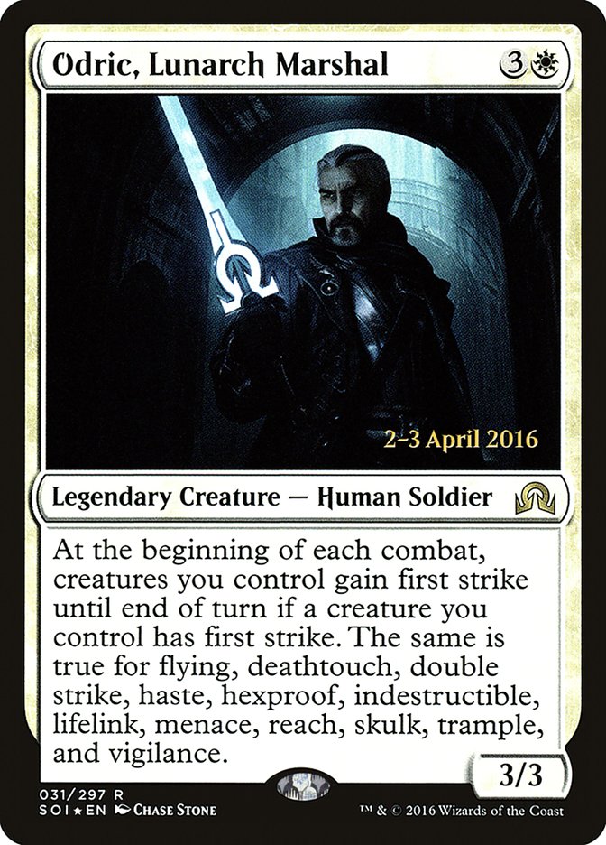 Odric, Lunarch Marshal [Shadows over Innistrad Prerelease Promos] - Magic: The Gathering - Card Brawlers | Quebec | Canada |