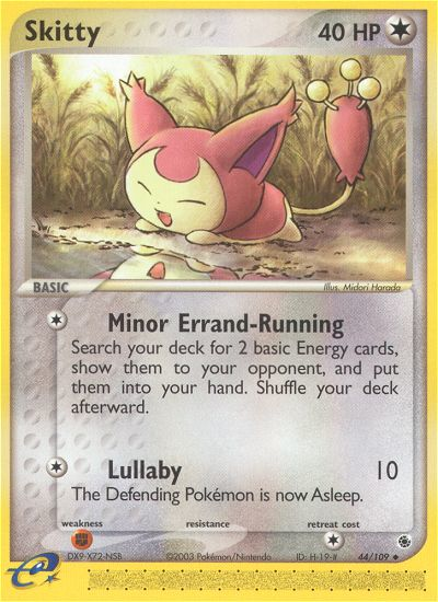 Skitty (44/109) [EX: Ruby & Sapphire] - Pokémon - Card Brawlers | Quebec | Canada |