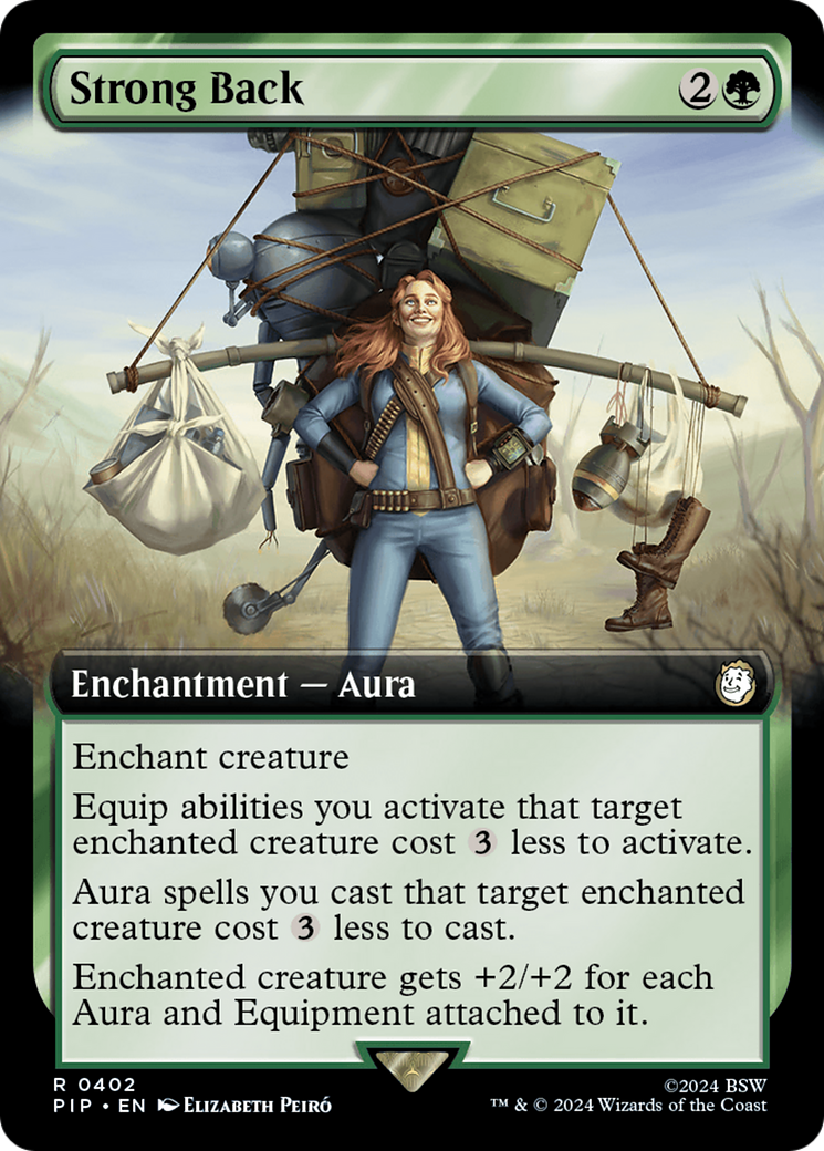 Strong Back (Extended Art) [Fallout] - Magic: The Gathering - Card Brawlers | Quebec | Canada |