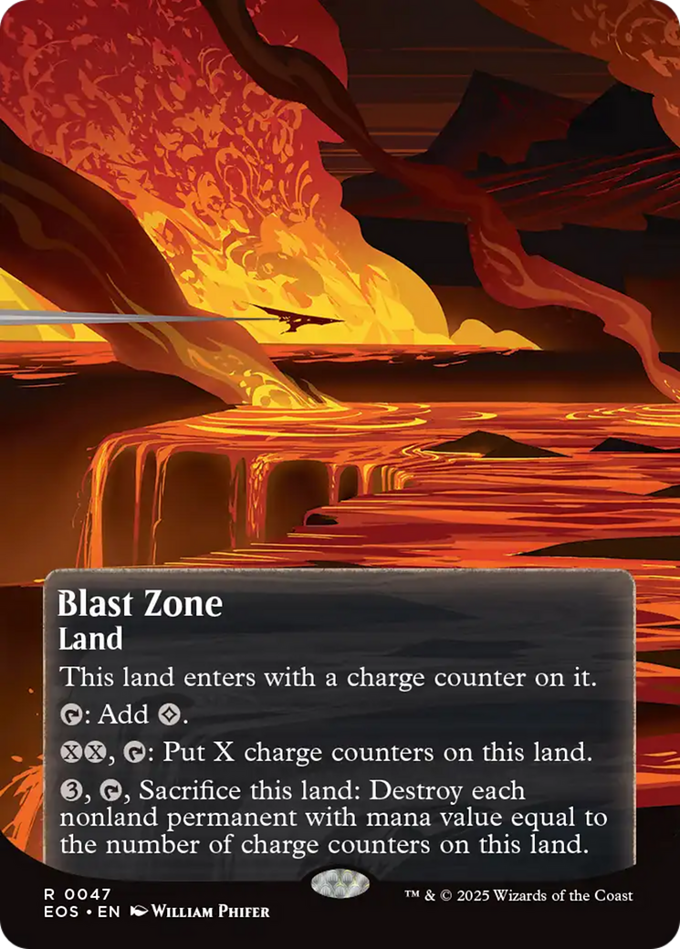Blast Zone (0047) (Borderless) [Edge of Eternities: Stellar Sights] - Magic: The Gathering - Card Brawlers | Quebec | Canada |