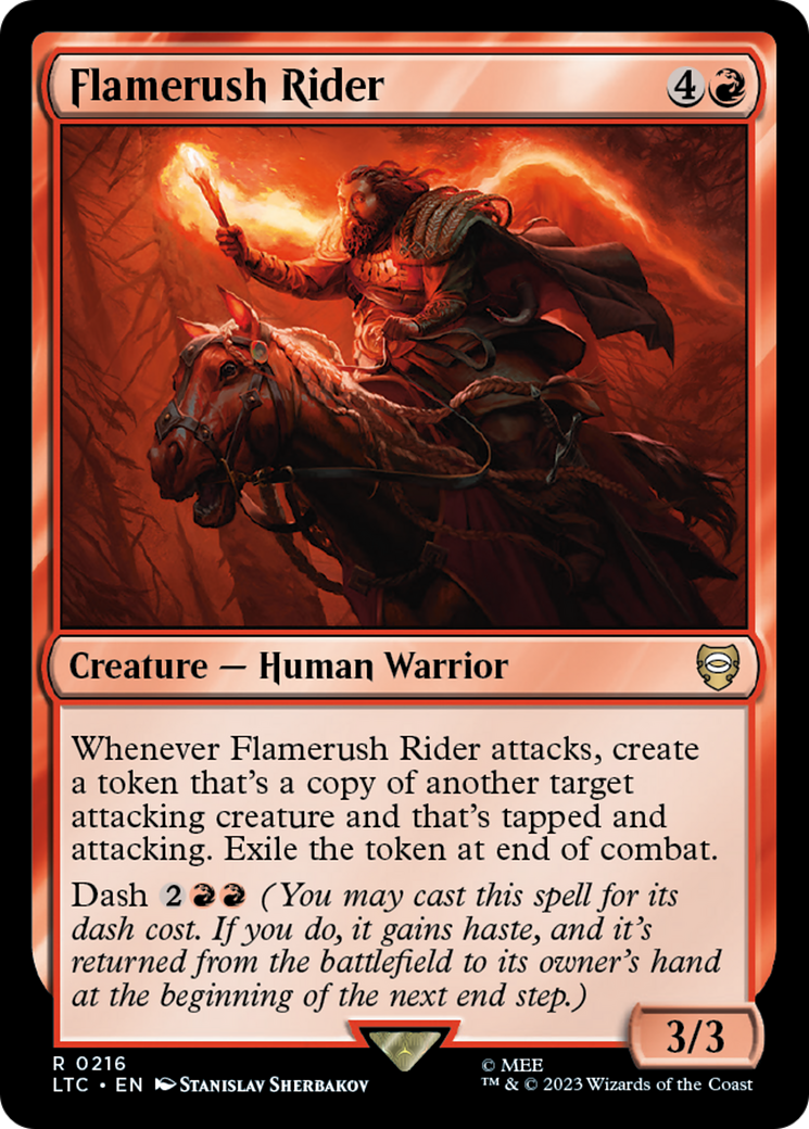 Flamerush Rider [The Lord of the Rings: Tales of Middle-Earth Commander] - Magic: The Gathering - Card Brawlers | Quebec | Canada |