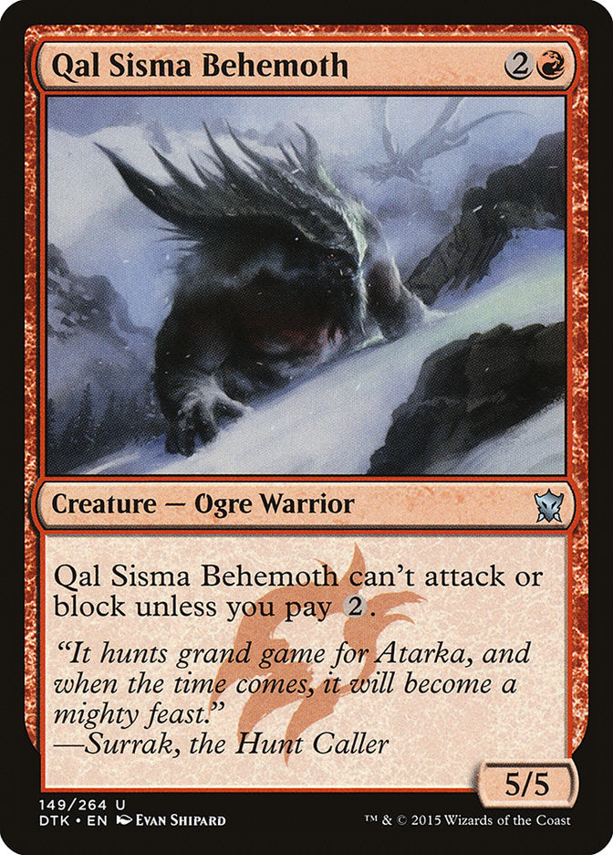 Qal Sisma Behemoth [Dragons of Tarkir] - Magic: The Gathering - Card Brawlers | Quebec | Canada |