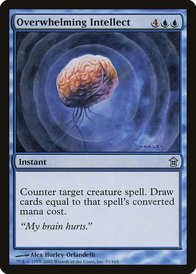 Overwhelming Intellect [Saviors of Kamigawa] - Magic: The Gathering - Card Brawlers | Quebec | Canada |