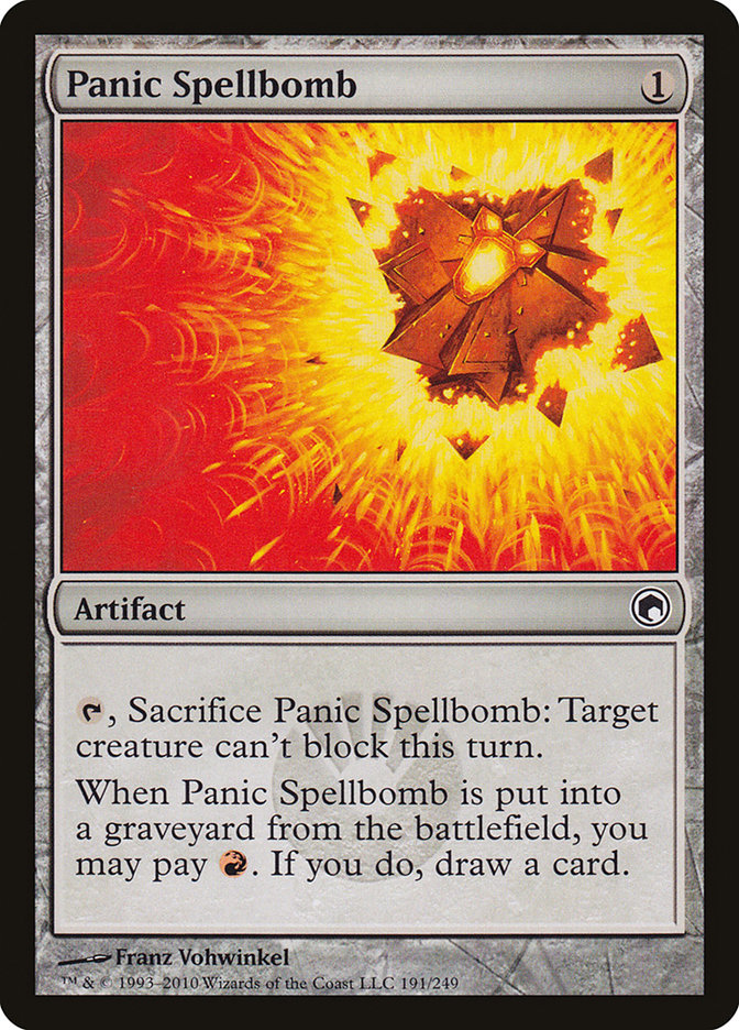 Panic Spellbomb [Scars of Mirrodin] - Magic: The Gathering - Card Brawlers | Quebec | Canada |