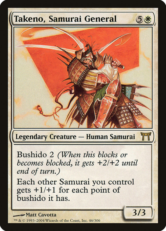 Takeno, Samurai General [Champions of Kamigawa] - Magic: The Gathering - Card Brawlers | Quebec | Canada |