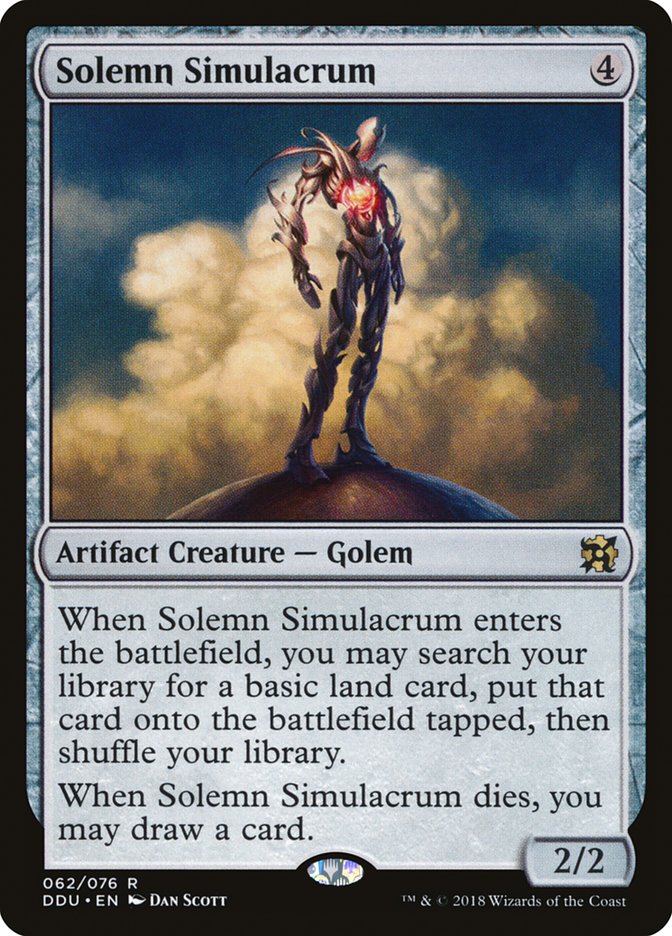 Solemn Simulacrum [Duel Decks: Elves vs. Inventors] - Magic: The Gathering - Card Brawlers | Quebec | Canada |