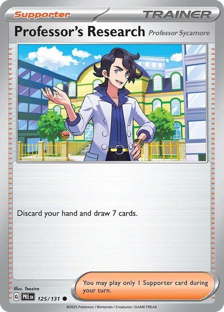 Professor's Research (125/131) [Professor Sycamore] [Scarlet & Violet: Prismatic Evolutions] - Pokémon - Card Brawlers | Quebec | Canada |