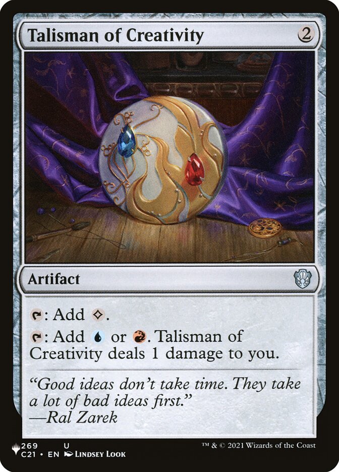 Talisman of Creativity [Secret Lair: Heads I Win, Tails You Lose] - Magic: The Gathering - Card Brawlers | Quebec | Canada |