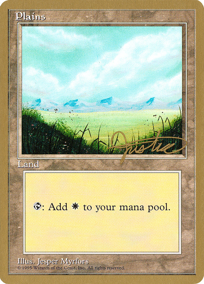 Plains (mj366) (Mark Justice) [Pro Tour Collector Set] - Magic: The Gathering - Card Brawlers | Quebec | Canada |