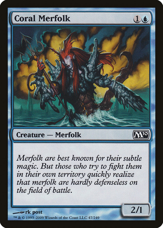 Coral Merfolk [Magic 2010] - Magic: The Gathering - Card Brawlers | Quebec | Canada |