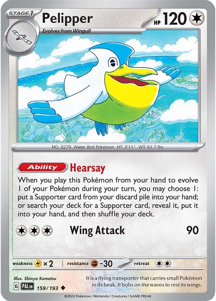 Pelipper (159/193) [Scarlet & Violet: Paldea Evolved] - Pokémon - Card Brawlers | Quebec | Canada |
