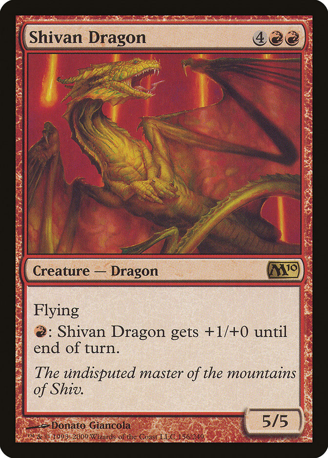 Shivan Dragon [Magic 2010] - Magic: The Gathering - Card Brawlers | Quebec | Canada |
