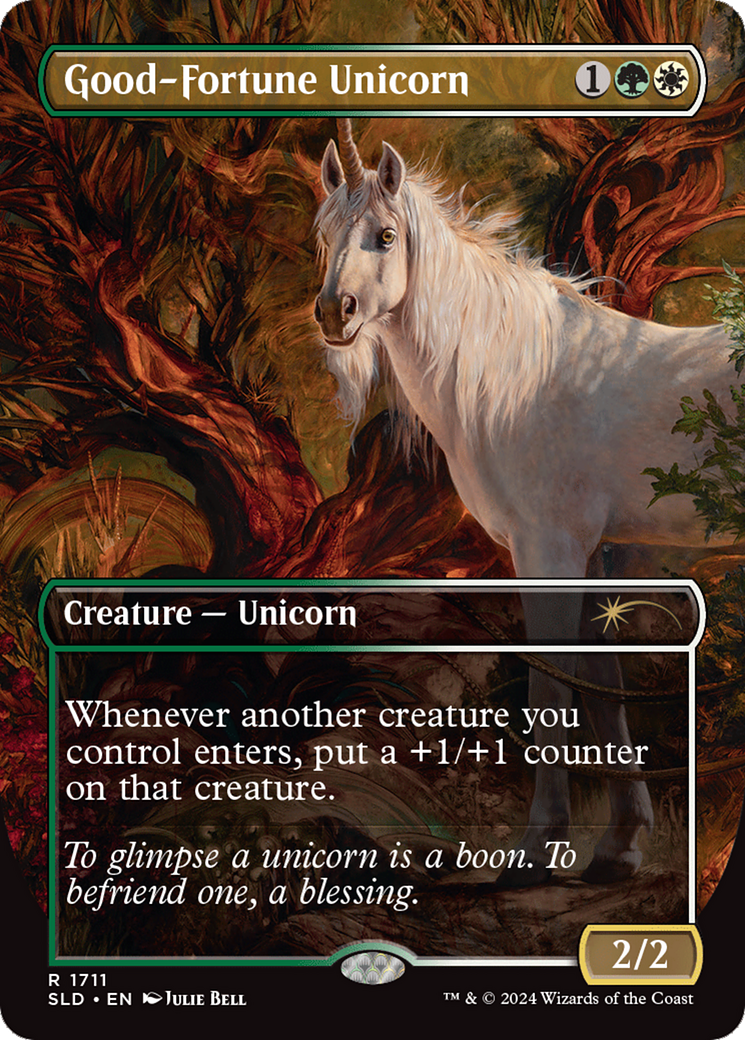 Good-Fortune Unicorn (Rainbow Foil) [Secret Lair Drop Series] - Magic: The Gathering - Card Brawlers | Quebec | Canada |