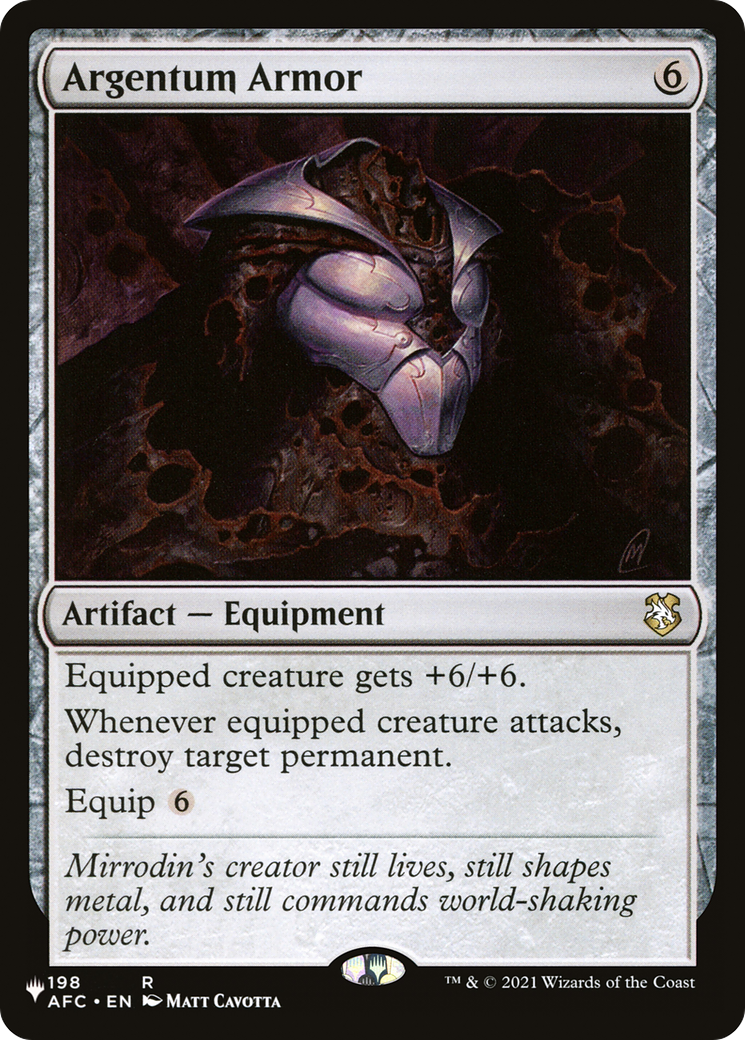 Argentum Armor [The List] - Magic: The Gathering - Card Brawlers | Quebec | Canada |