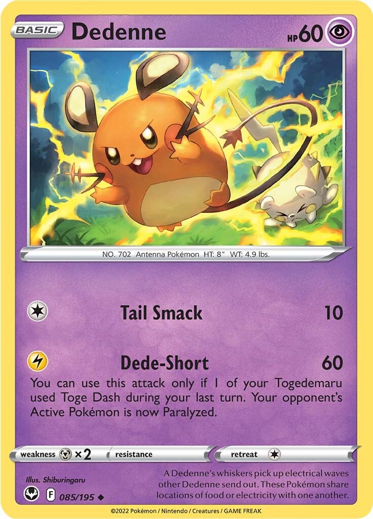 Dedenne (085/195) [Sword & Shield: Silver Tempest] - Pokémon - Card Brawlers | Quebec | Canada |