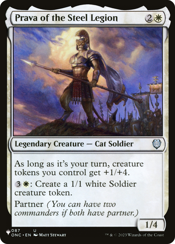 Prava of the Steel Legion [The List] - Magic: The Gathering - Card Brawlers | Quebec | Canada |