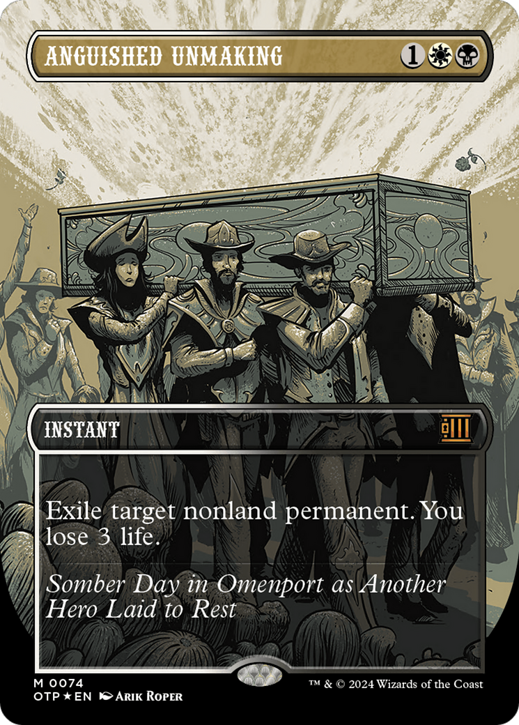 Anguished Unmaking (Textured Foil) [Outlaws of Thunder Junction: Breaking News] - Magic: The Gathering - Card Brawlers | Quebec | Canada |