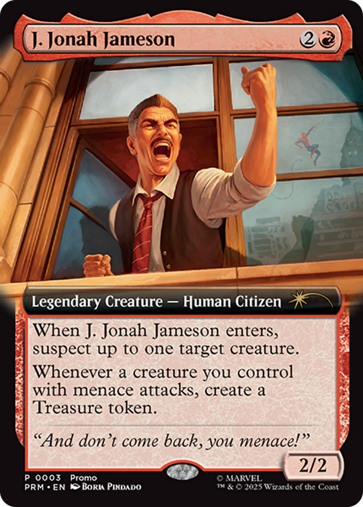 J. Jonah Jameson (Extended Art) [Marvel's Spider-Man Promos] - Magic: The Gathering - Card Brawlers | Quebec | Canada |
