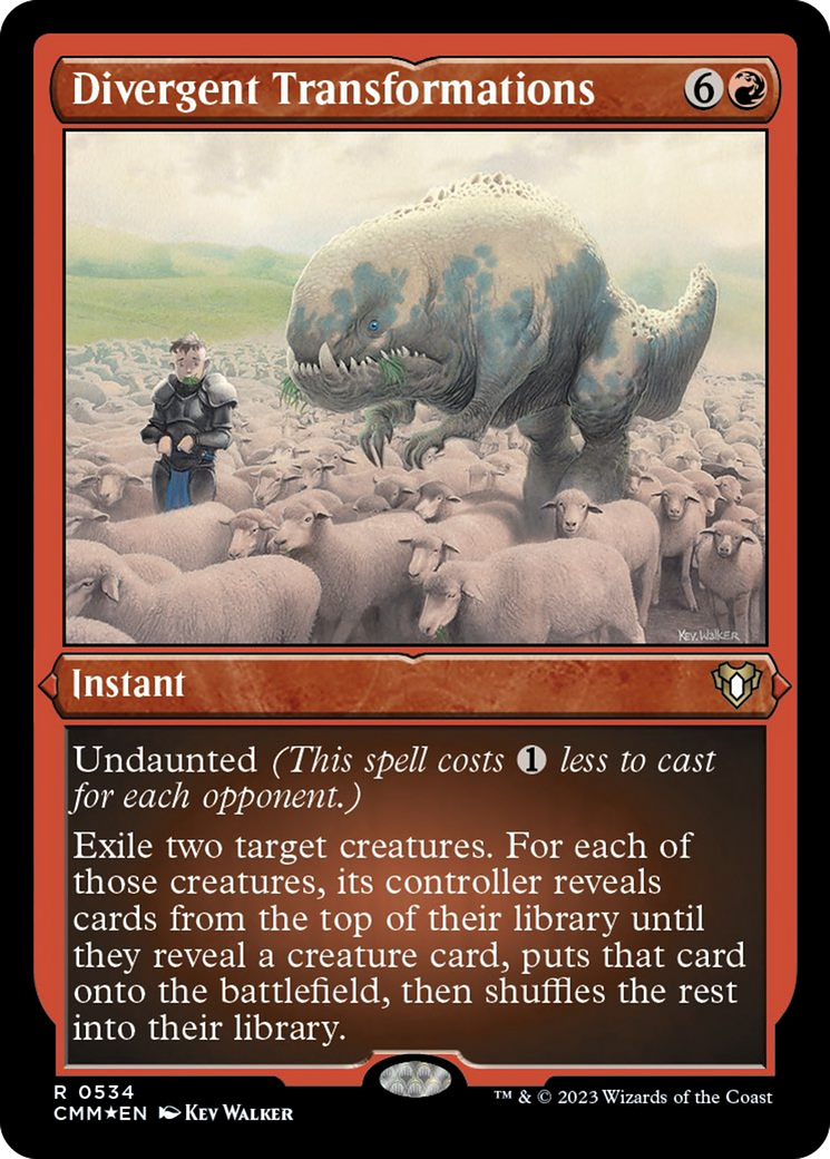 Divergent Transformations (Foil Etched) [Commander Masters] - Magic: The Gathering - Card Brawlers | Quebec | Canada |