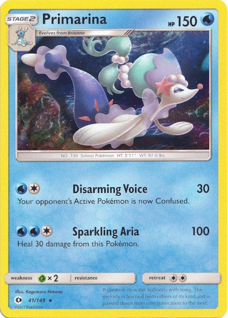 Primarina (41/149) (Water Web Holo) [Sun & Moon: Base Set] - Pokémon - Card Brawlers | Quebec | Canada |