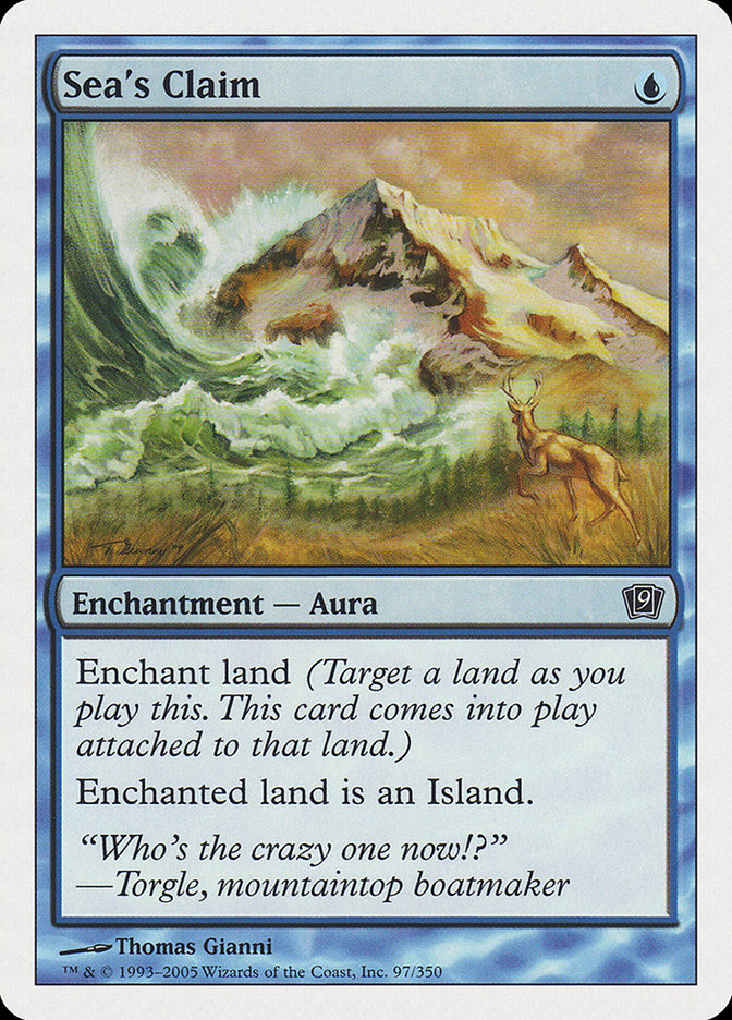 Sea's Claim [Ninth Edition] - Magic: The Gathering - Card Brawlers | Quebec | Canada |