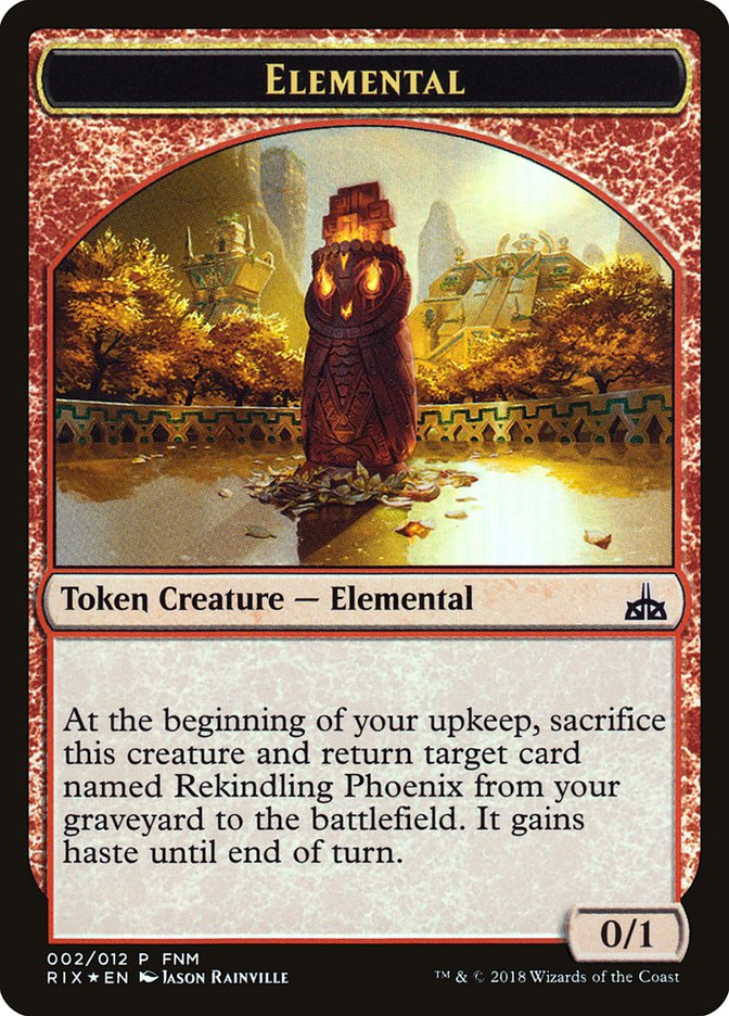 City's Blessing // Elemental Double-Sided Token [Friday Night Magic 2018] - Magic: The Gathering - Card Brawlers | Quebec | Canada |