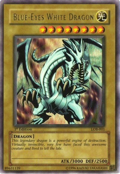 Blue-Eyes White Dragon [LOB-001] Ultra Rare - Yu-Gi-Oh! - Card Brawlers | Quebec | Canada |