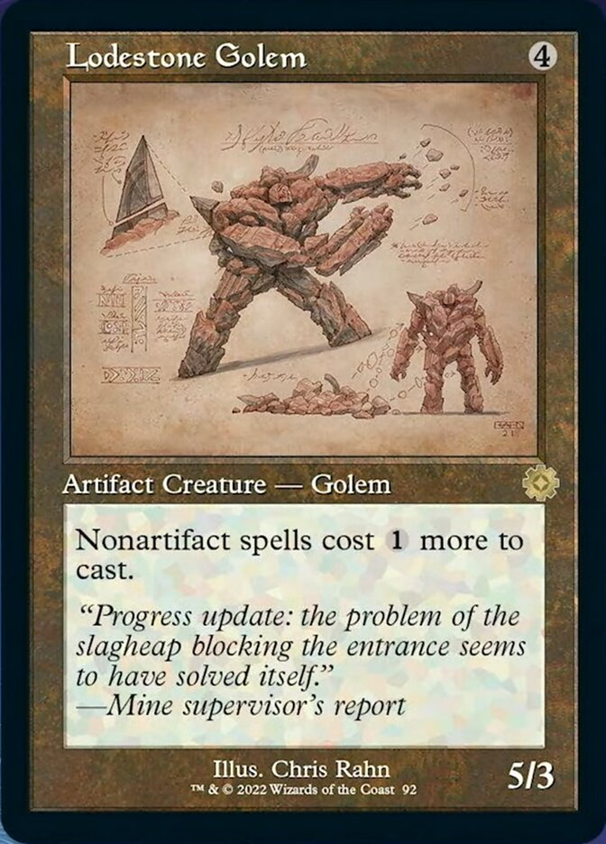 Lodestone Golem (Retro Schematic) [The Brothers' War Retro Artifacts] - Magic: The Gathering - Card Brawlers | Quebec | Canada |