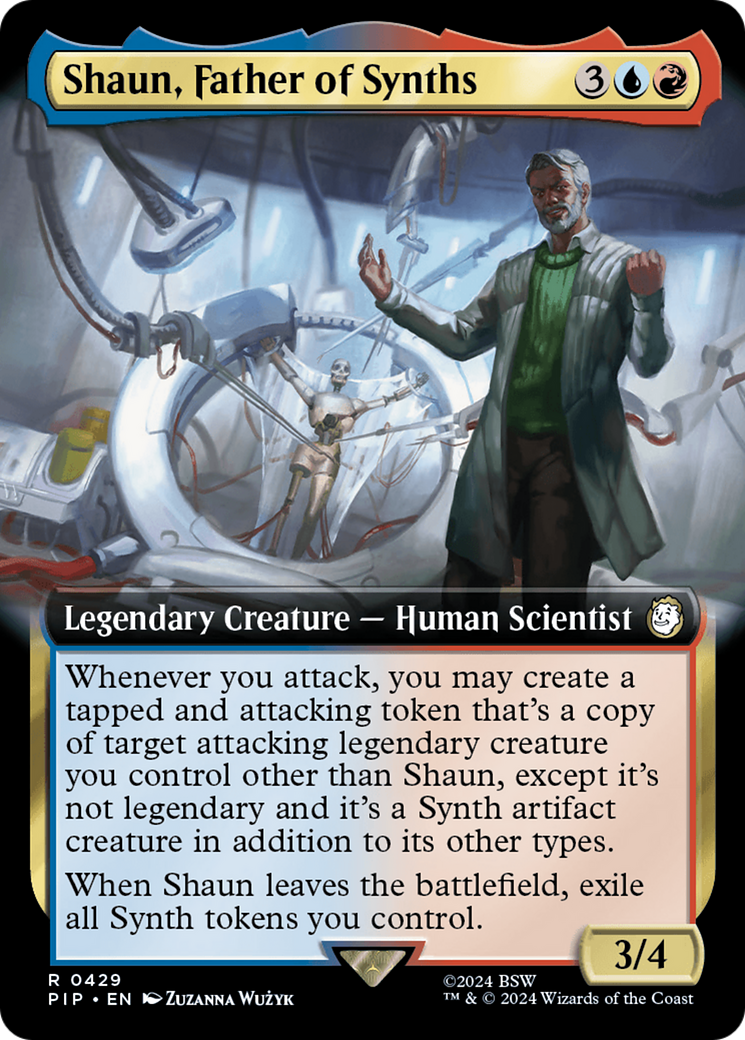 Shaun, Father of Synths (Extended Art) [Fallout] - Magic: The Gathering - Card Brawlers | Quebec | Canada |