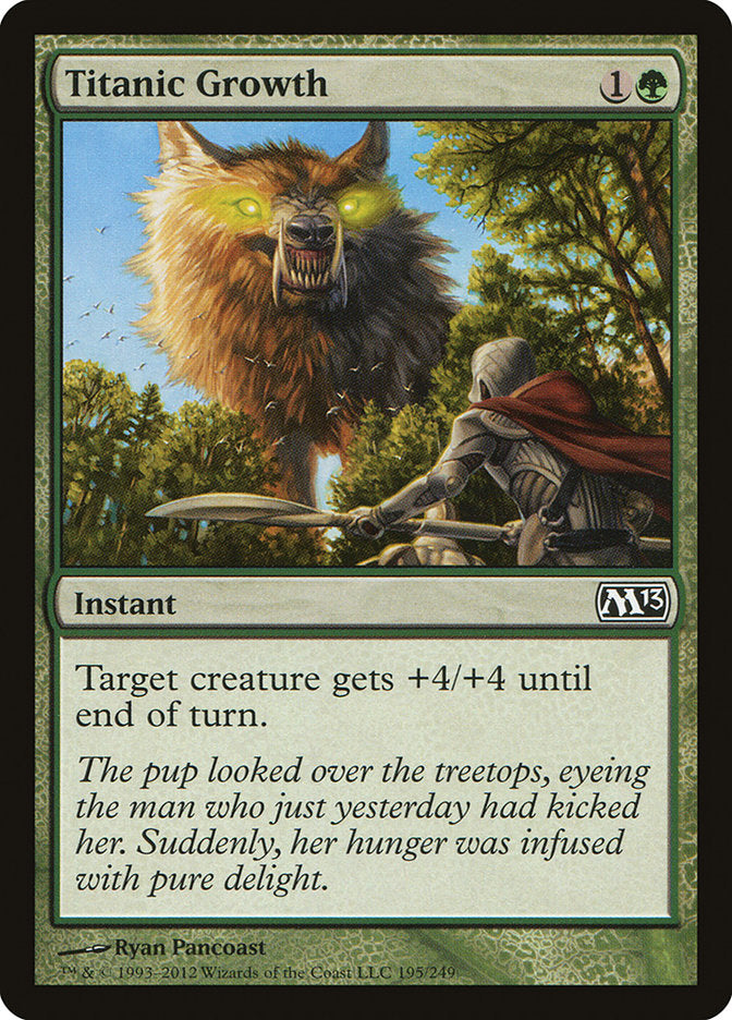 Titanic Growth [Magic 2013] - Magic: The Gathering - Card Brawlers | Quebec | Canada |