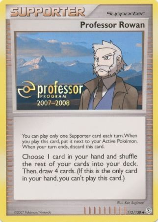 Professor Rowan (112/130) (2007) [Professor Program Promos] - Pokémon - Card Brawlers | Quebec | Canada |