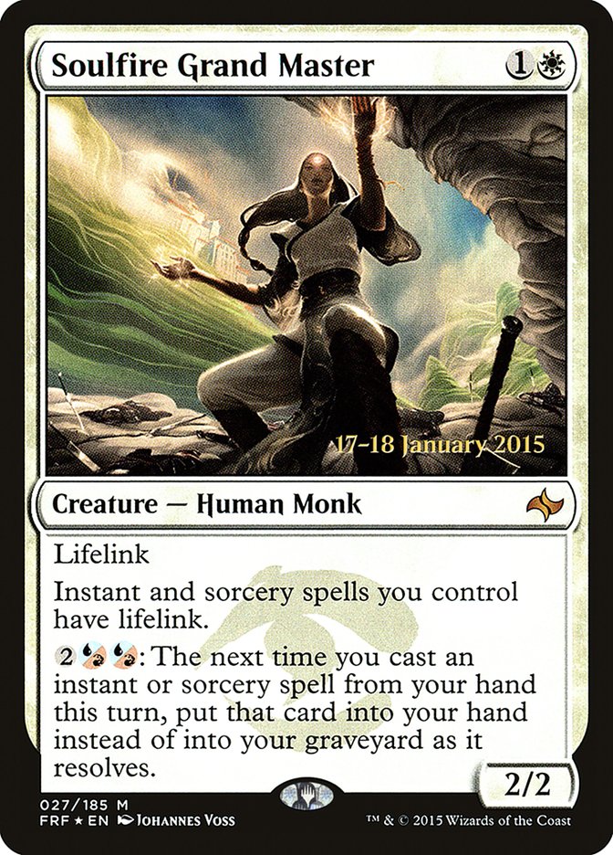 Soulfire Grand Master [Fate Reforged Prerelease Promos] - Magic: The Gathering - Card Brawlers | Quebec | Canada |