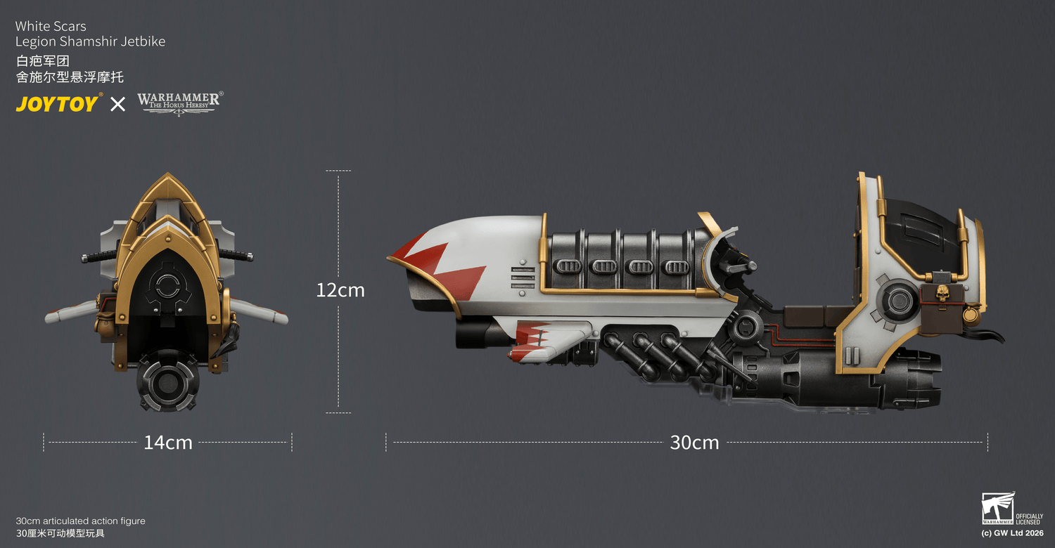 Joytoy - Warhammer 40k - White Scars Legion - Shamshir Jetbike - (PREORDER) October 30, 2026