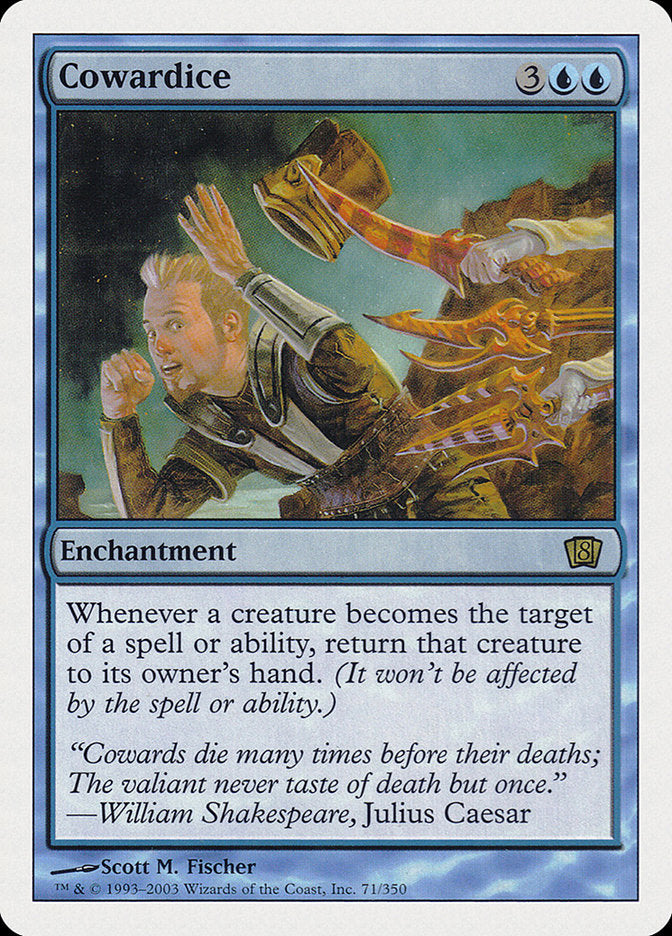 Cowardice [Eighth Edition] - Magic: The Gathering - Card Brawlers | Quebec | Canada |