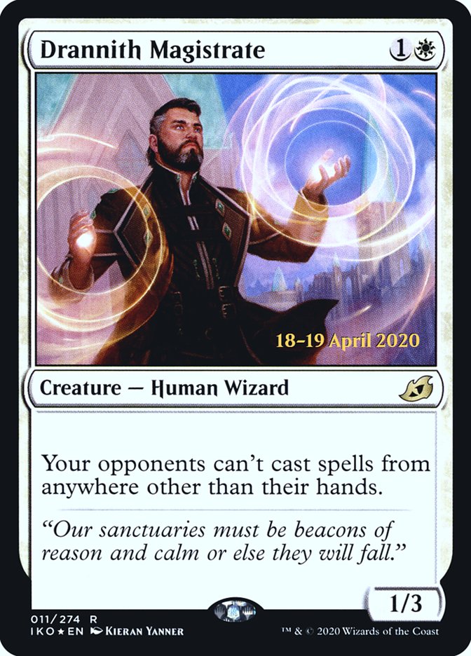 Drannith Magistrate [Ikoria: Lair of Behemoths Prerelease Promos] - Magic: The Gathering - Card Brawlers | Quebec | Canada |