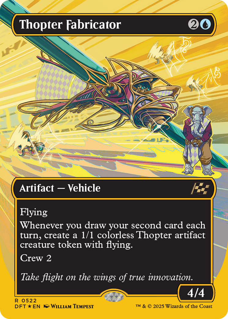 Thopter Fabricator (Borderless) (First-Place Foil) [Aetherdrift] - Magic: The Gathering - Card Brawlers | Quebec | Canada |