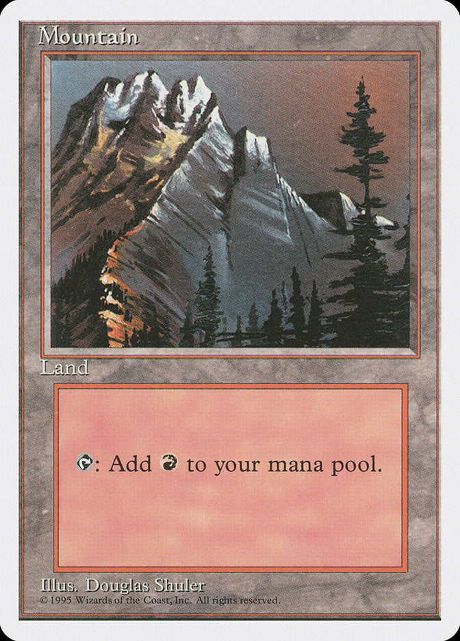 Mountain (Snow Top / Highest Point on Left) [Fourth Edition] - Magic: The Gathering - Card Brawlers | Quebec | Canada |