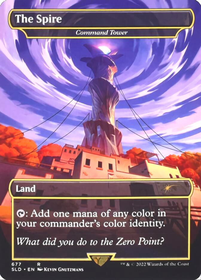 Command Tower - The Spire (Borderless) [Secret Lair Drop Promos] - Magic: The Gathering - Card Brawlers | Quebec | Canada |