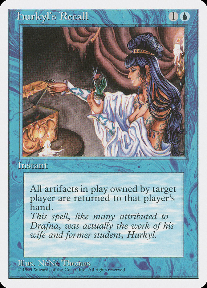 Hurkyl's Recall [Fourth Edition] - Magic: The Gathering - Card Brawlers | Quebec | Canada |