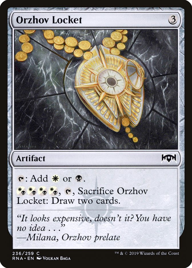 Orzhov Locket [Ravnica Allegiance] - Magic: The Gathering - Card Brawlers | Quebec | Canada |