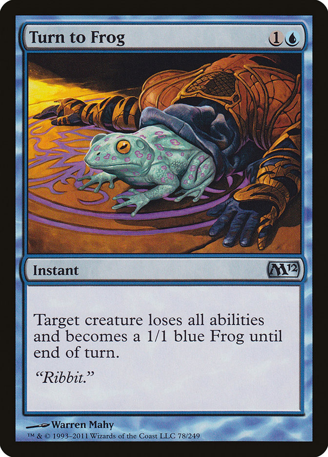 Turn to Frog [Magic 2012] - Magic: The Gathering - Card Brawlers | Quebec | Canada |