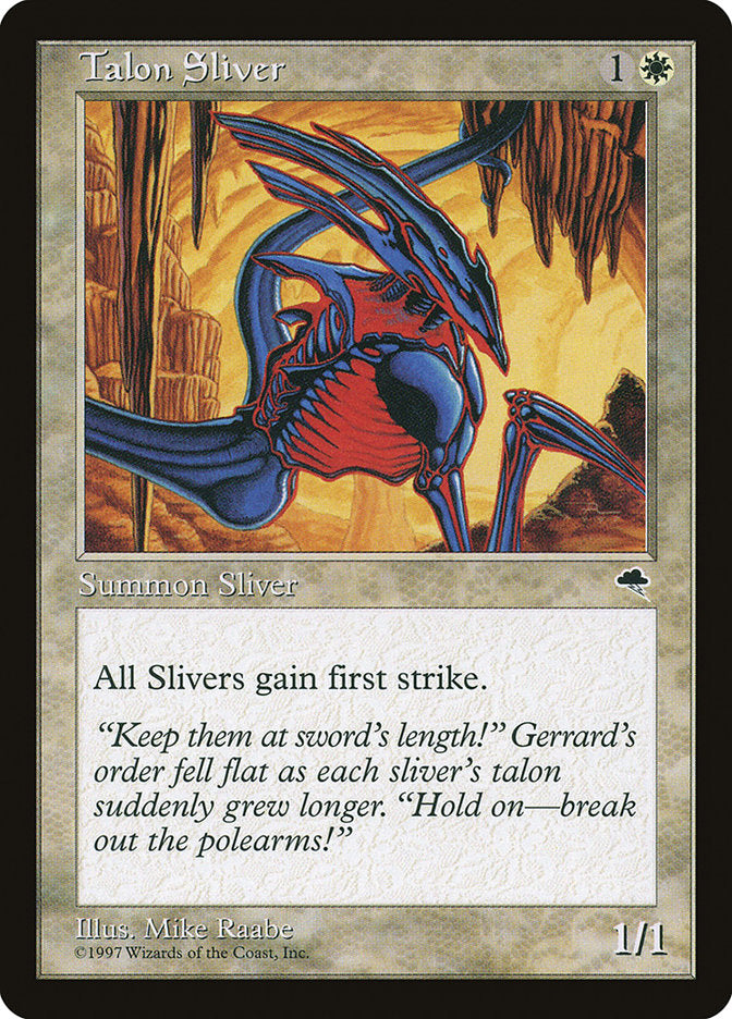 Talon Sliver [Tempest] - Magic: The Gathering - Card Brawlers | Quebec | Canada |